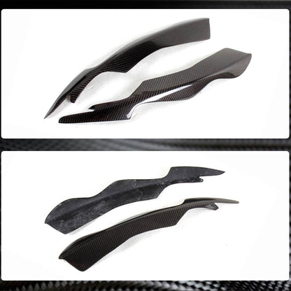 Headlight eyelashes (2011-2015, Carbon) for Audi A4 B8 2007-2015 - image 3