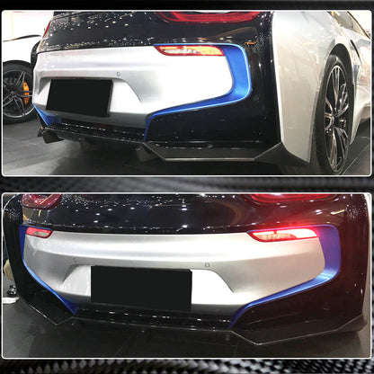 Rear Bumper Diffuser Dry Carbon Fiber for BMW I8 2014-2020 - image 3