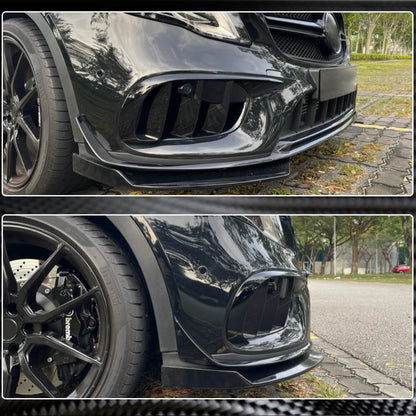 Covers on the front bumper Flap (for GLA45 AMG 2017-2020) for Mercedes GLA X156 2014-2019 - image 3