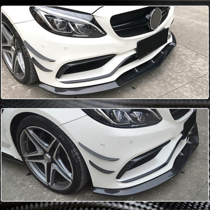 Front Bumper Lip V1 for SD C63 AMG 2015-2019 Carbon for Mercedes C-сlass W205 2014-2021 - image 3