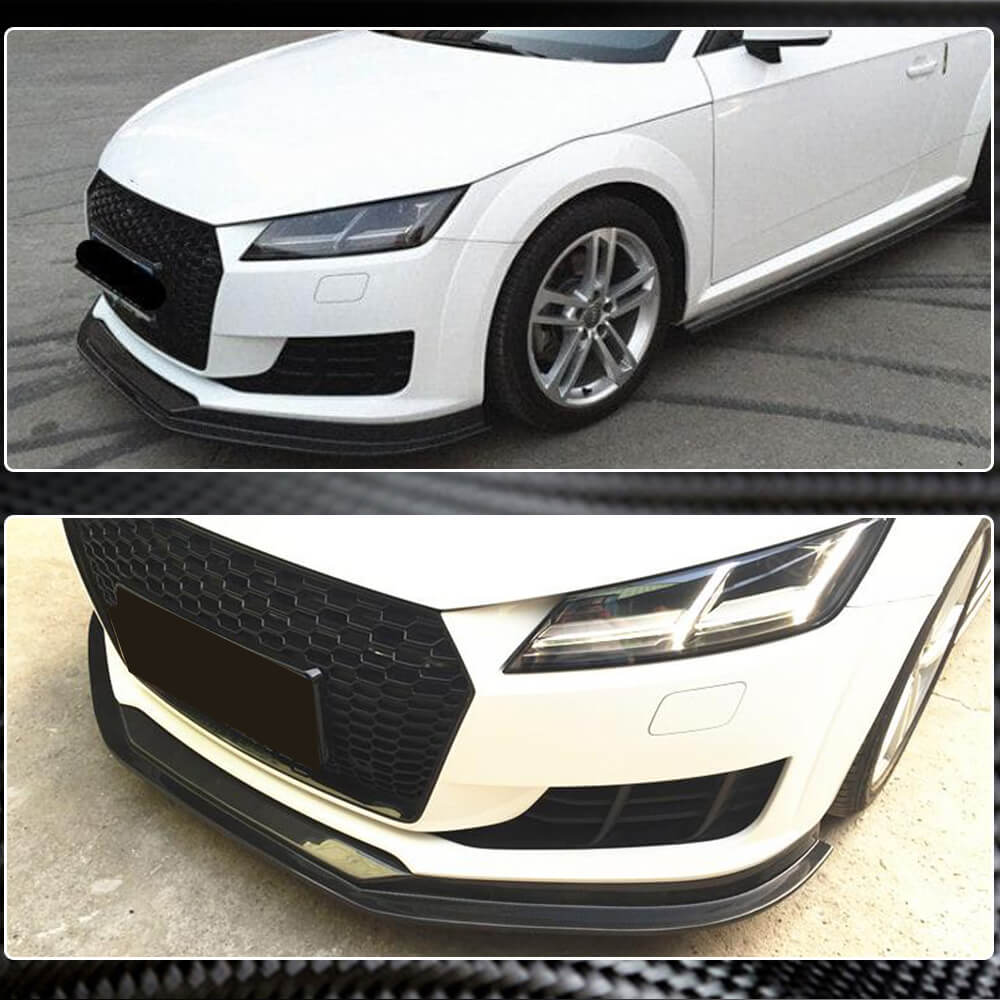 Front Bumper Lip V1 (for Base, 2014-2019, Carbon) for Audi ТТ 2014-2023 - image 3