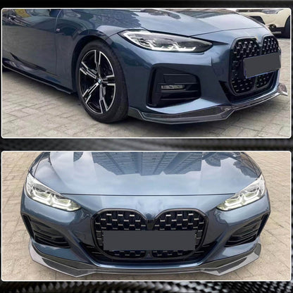 Front Bumper Lip Carbon Fiber V1 (M-Sport) for BMW 4 series G22/23/26 2020- - image 3