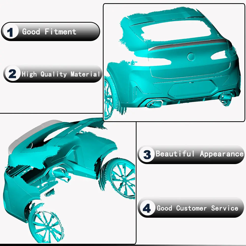 P-Style Spoiler (Carbon) for BMW X4 G02 2018- - image 3