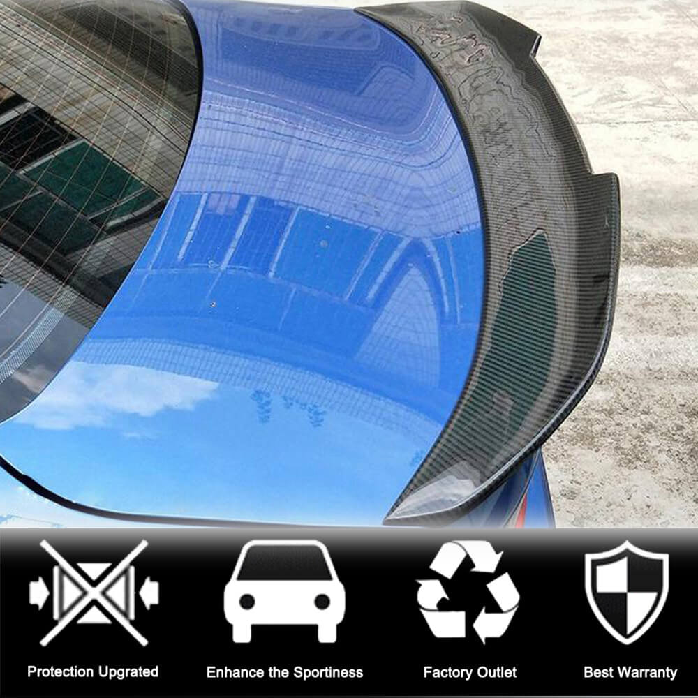 Rear Trunk Spoiler Carbon Fiber V4 (Coupe) for BMW 2 Series F22/23 2014-2021 - image 3