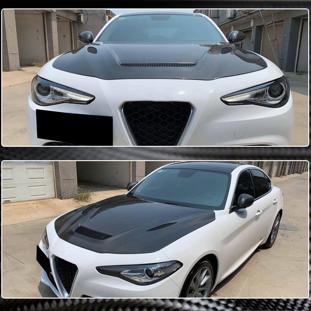 Hood V1 (Carbon) for Alfa Romeo Giulia 2016-2022 - image 3