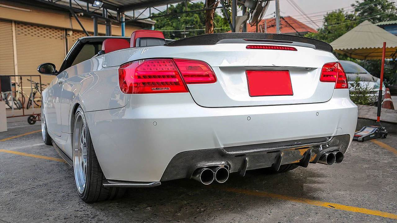 Rear Bumper Diffuser Carbon Fiber V1 (for E92/E93 M Sport) for BMW 3 series E-90/91/92/93 2005-2011 - image 3