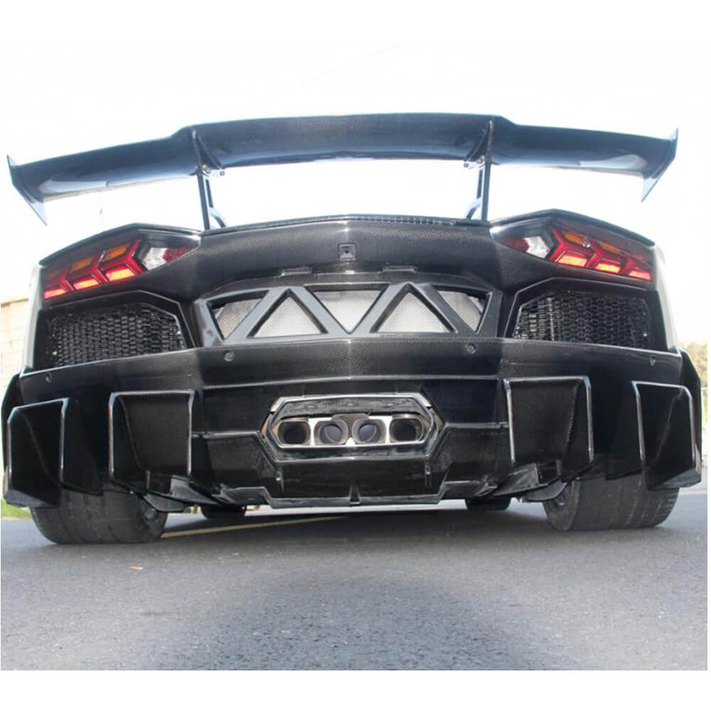 Rear Bumper Carbon Fiber for Lamborghini Aventador - image 3