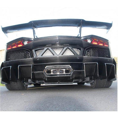 Rear Bumper Carbon Fiber for Lamborghini Aventador - image 3