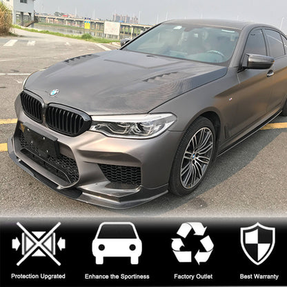 Front Bumper Lip Carbon Fiber V2 (for M5 2017-2020) for BMW 5 Series G30/31 2017-2023 - image 3