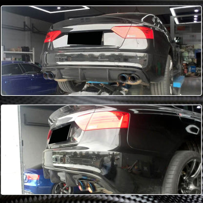 Rear bumper diffuser V1 (for S-Line 2012-2015, Carbon) for Audi A5 2007-2015 - image 3