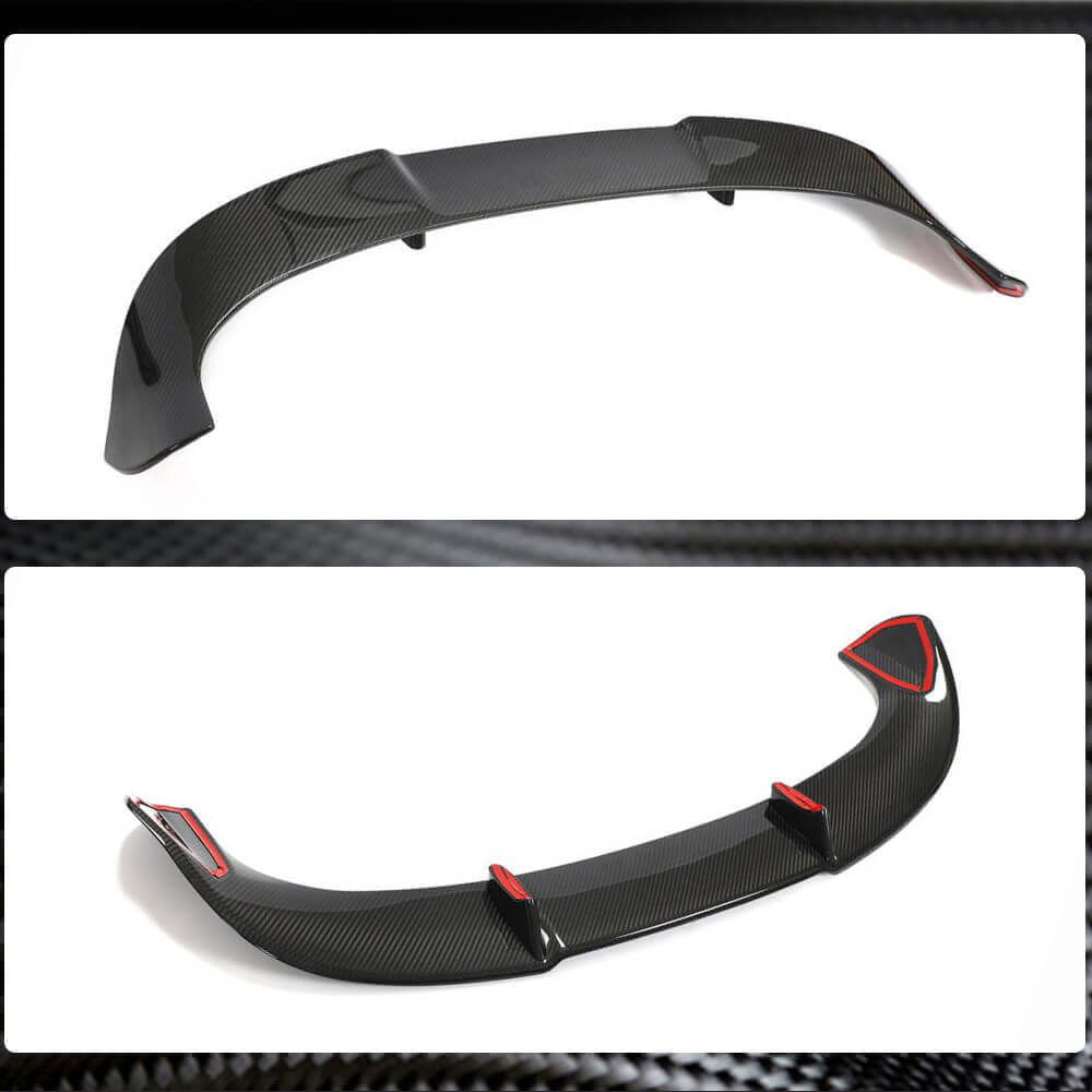 Rear Roof Spoiler Dry Carbon Fiber V1 for Audi A6 C8 2018- - image 3