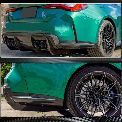 Rear Bumper Splitters Dry Carbon Fiber V1 (for G82/G83) for BMW 4 series G22/23/26 2020- - image 3