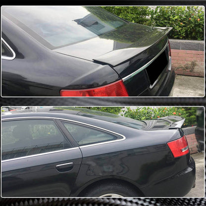 Rear Trunk Spoiler Carbon Fiber for Audi A6 C6 2004-2011 - image 3