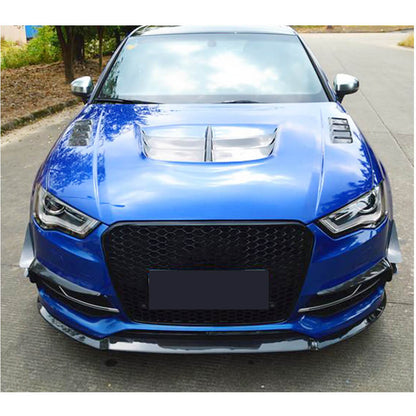 Front bumper lip (for S-Line Sedan 2012-2016, carbon) for Audi A3 2012-2020 - image 3