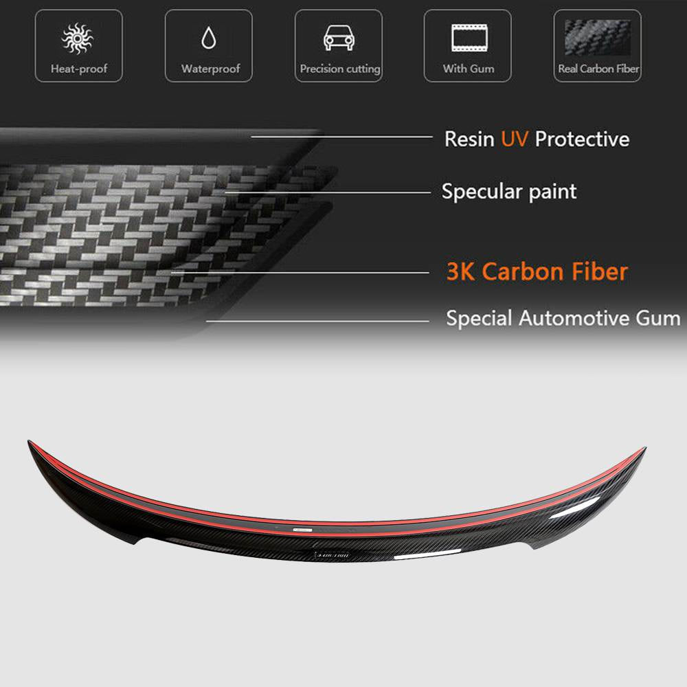 Rear Trunk Spoiler Dry Carbon Fiber V1 (2023-2025) for Tesla Model 3 - image 3