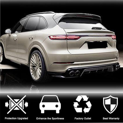 Rear Bumper Diffuser (2018-2023, Carbon) for Porsche Cayenne 2018- - image 3