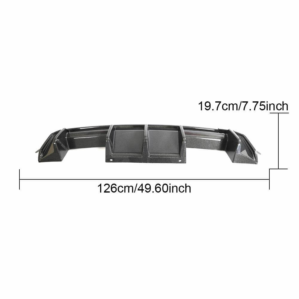 Rear Bumper Diffuser Carbon Fiber V1 (for G80) for BMW 3 series G20/21 2018- - image 3