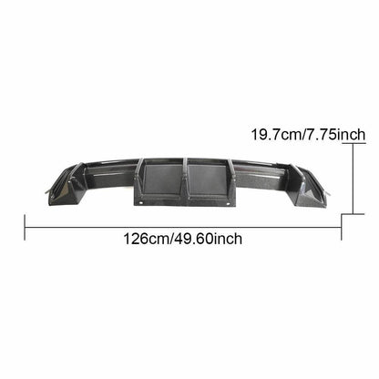 Rear Bumper Diffuser Carbon Fiber V1 (for G80) for BMW 3 series G20/21 2018- - image 3