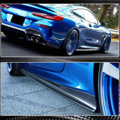 Side Skirt Extensions (for G14/G15 M-Sport, Carbon) for BMW 8 Series G14/G15/G16 2018- - image 3