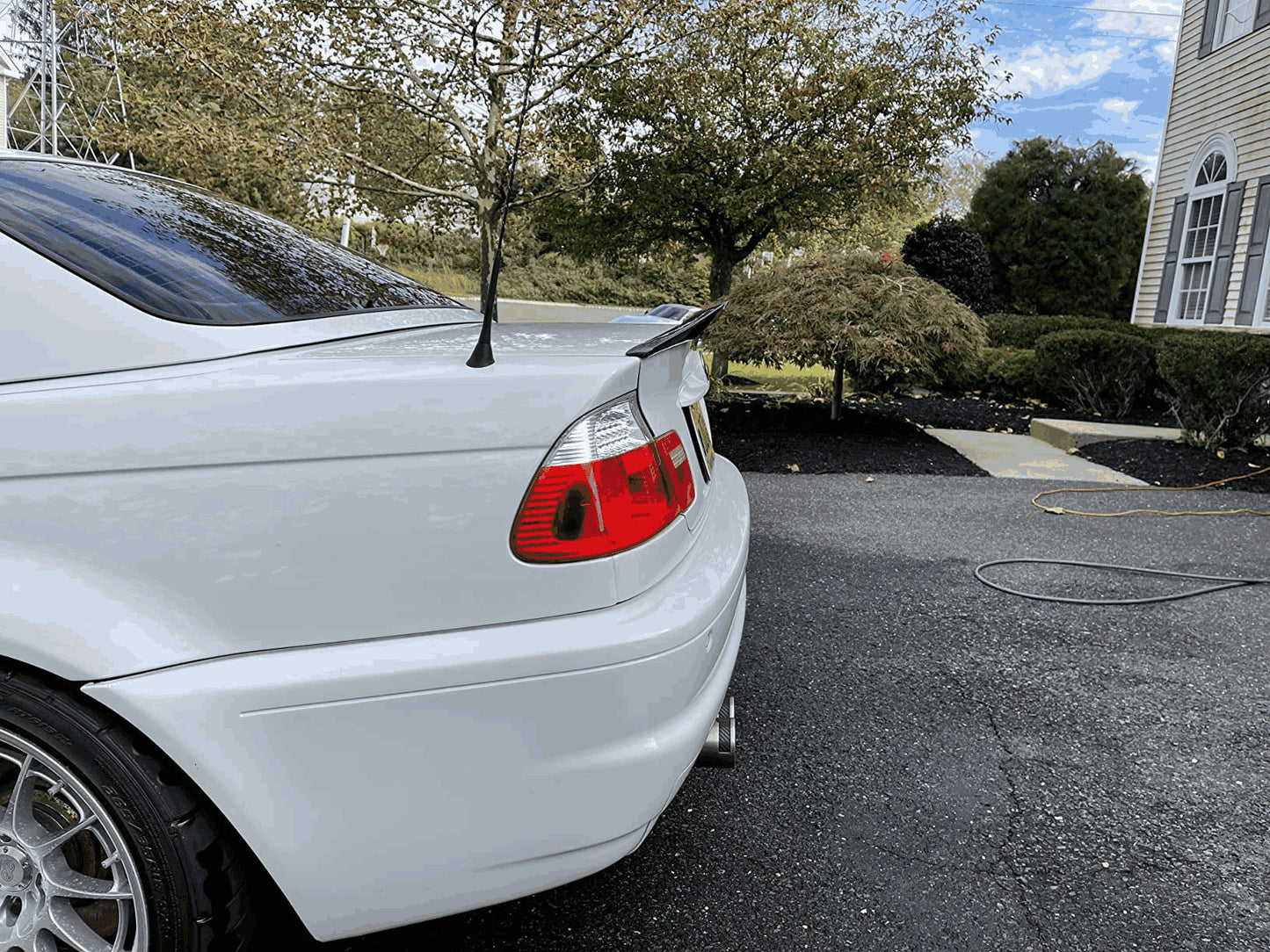 Rear Trunk Spoiler Carbon Fiber V3 (Coupe) for BMW 3 series E-46 1998-2006 - image 3