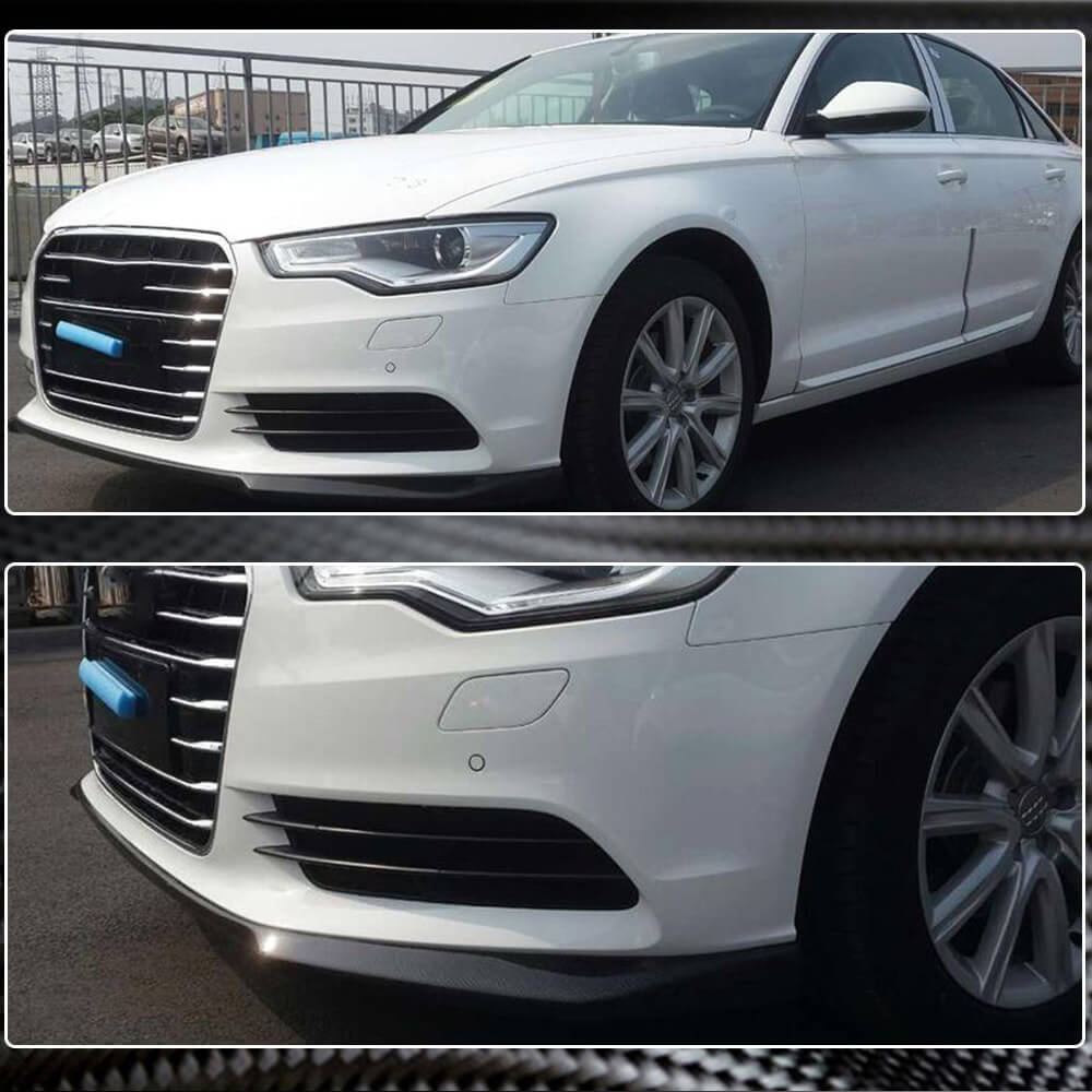 Front bumper lip Carbon (for Base 2012-2015) for Audi A6 C7 2011-2017 - image 3