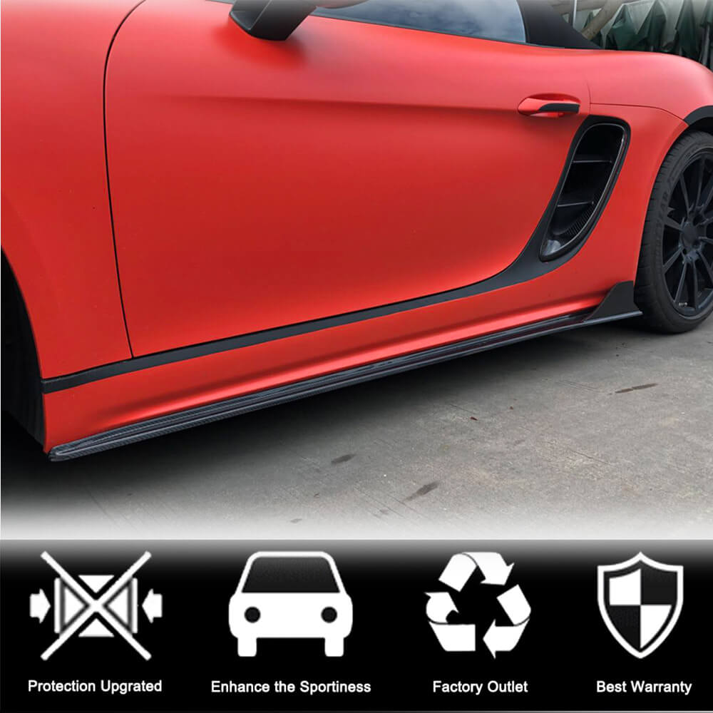 Side sills V1 (2016-2019, Carbon) for Porsche Boxster/Cayman 982 (718) 2016- - image 3