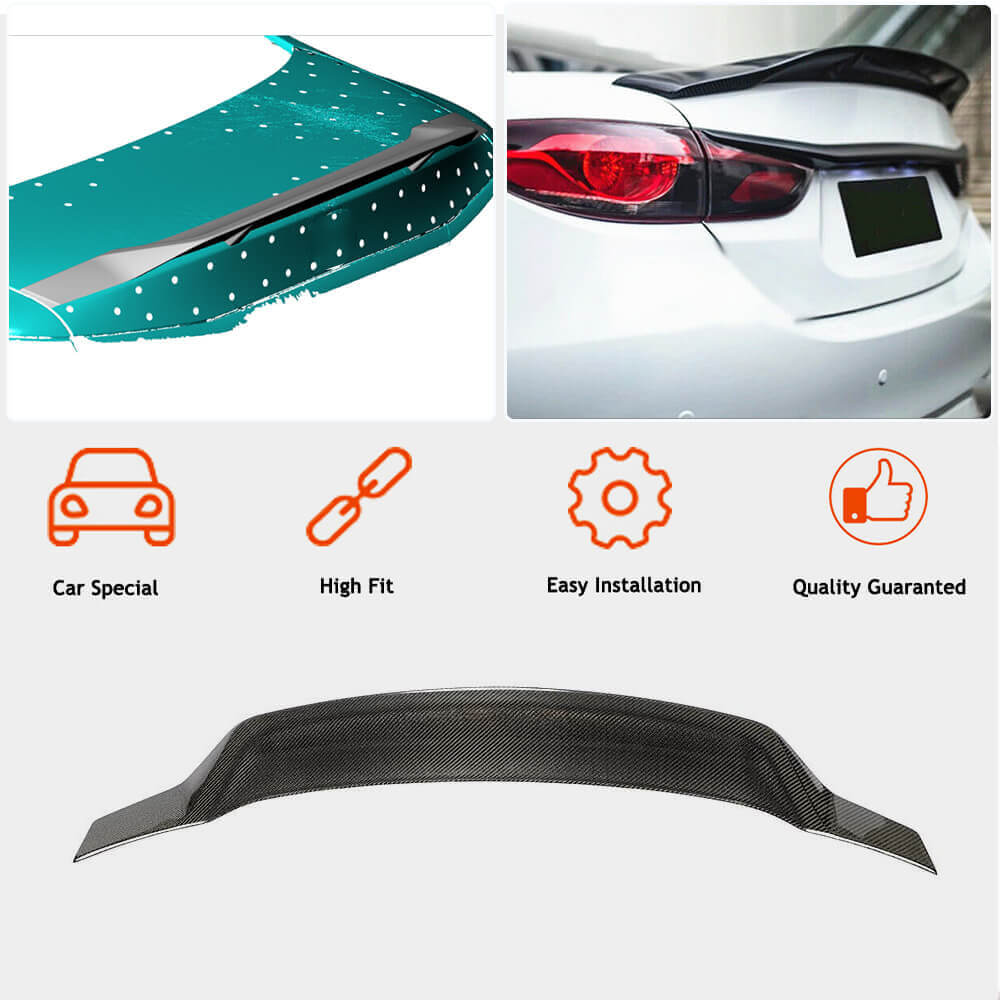 Spoiler (SD, Carbon) for Mazda 6 2012-2024 - image 3