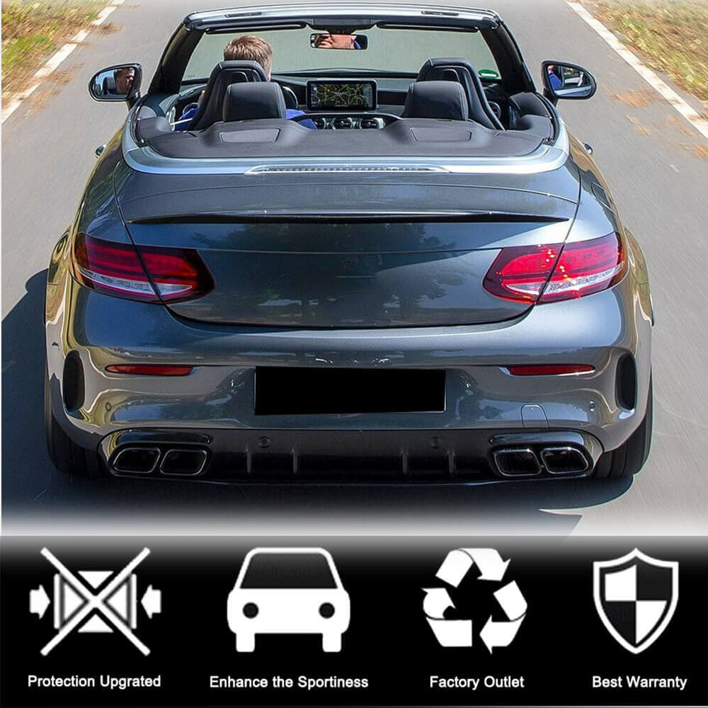 Spoiler (Convertible, Carbon) for Mercedes C-сlass W205 2014-2021 - image 3