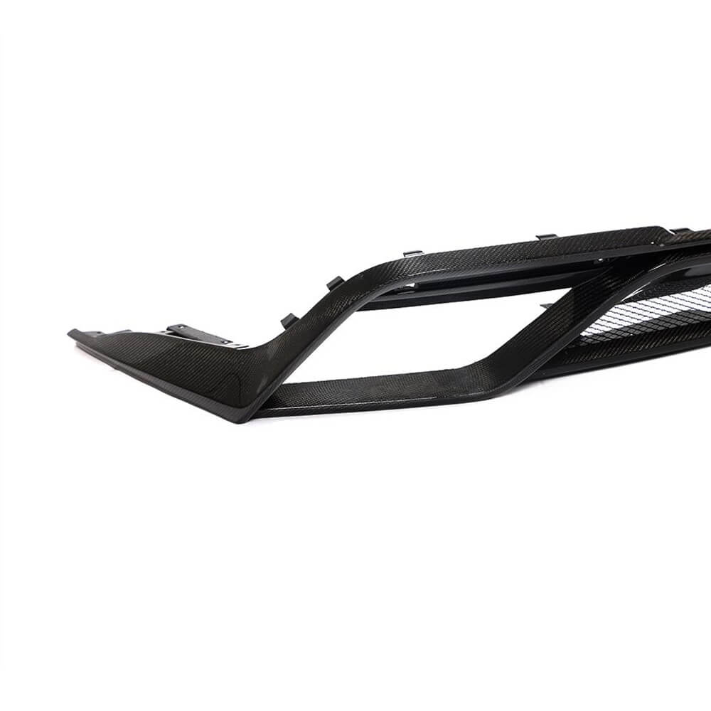 Rear Bumper Diffuser V2 (2018-2021, Carbon) for Ford Mustang 2015-2023 - image 3
