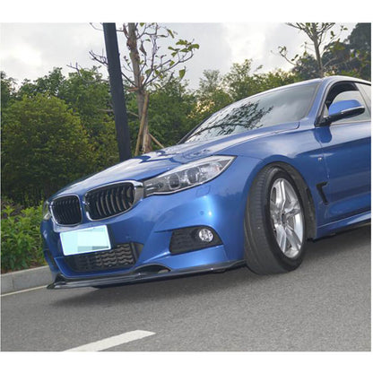 Front Bumper Lip V-Style (for F34 M-Sport, Carbon) for BMW 3 Series F-30/31/34 2012-2019 - image 3