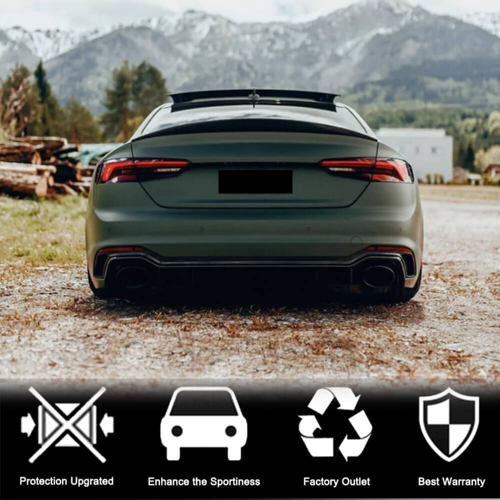Spoiler V5 (for coupe, Carbon) for Audi A5 2016-2025 - image 3