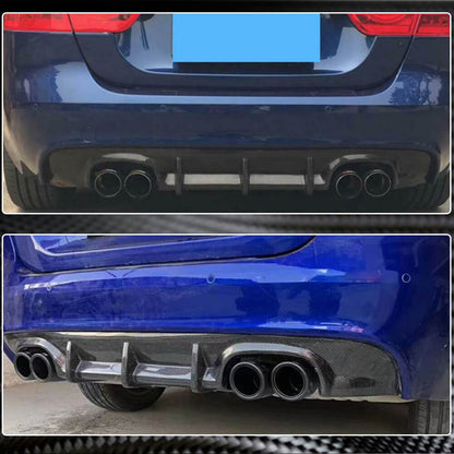 Rear Bumper Diffuser V1 (2015-2019, Carbon) for Jaguar XE 2016- - image 3