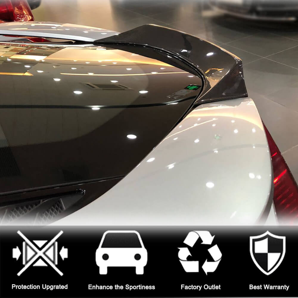 Rear Trunk Spoiler Dry Carbon Fiber V2 for BMW I8 2014-2020 - image 3