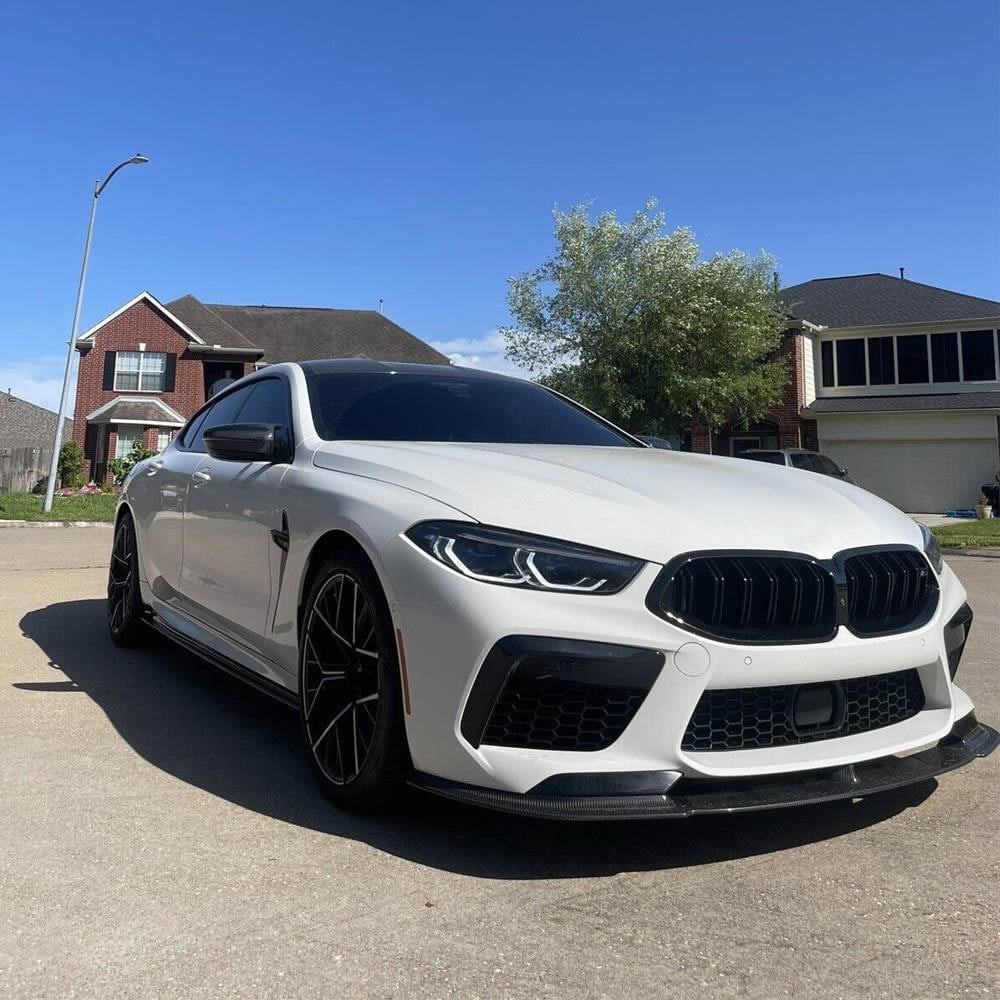 Front Bumper Lip Spoiler (for F91/F92/F93 M8, Carbon) for BMW 8 Series G14/G15/G16 2018- - image 3