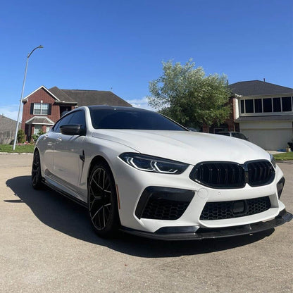 Front Bumper Lip Spoiler (for F91/F92/F93 M8, Carbon) for BMW 8 Series G14/G15/G16 2018- - image 3