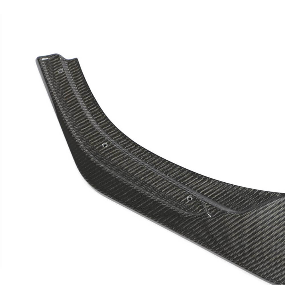 Front Bumper Lip Spoiler (for R HB 2019-2024, Carbon) for Volkswagen Golf 8 2019- - image 3