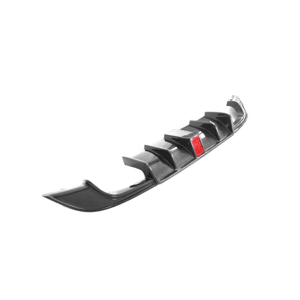 Rear Bumper Diffuser (for R-Line HB 2017-2020, Carbon) for Volkswagen Golf 7/E-Golf 2012-2020 - image 3