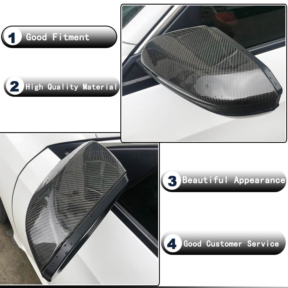 Mirror Covers V1 (Carbon) for Honda Civic Sedan X 2016-2021 - image 3