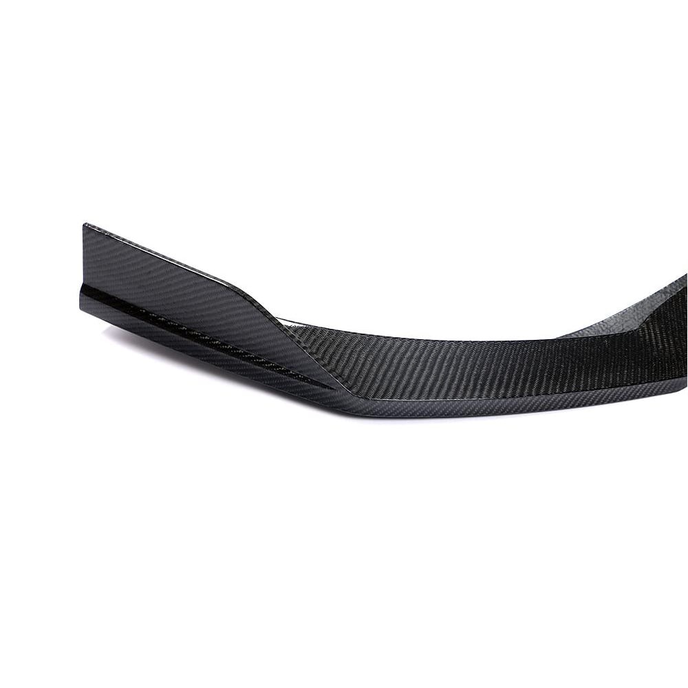 Front Bumper Lip Spoiler (for Base 2016-2020, Carbon) for Mercedes SLK R172 2011-2016 - image 3