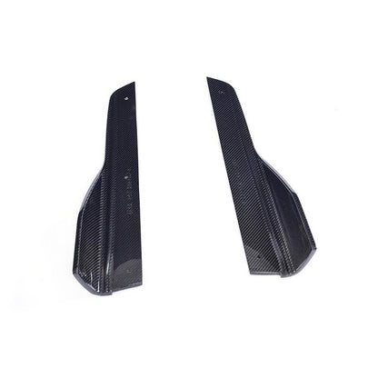 Side Skirts Splitters Carbon Fiber V1 (for M-Sport) for BMW 4 series F-32 2012-2020 - image 3