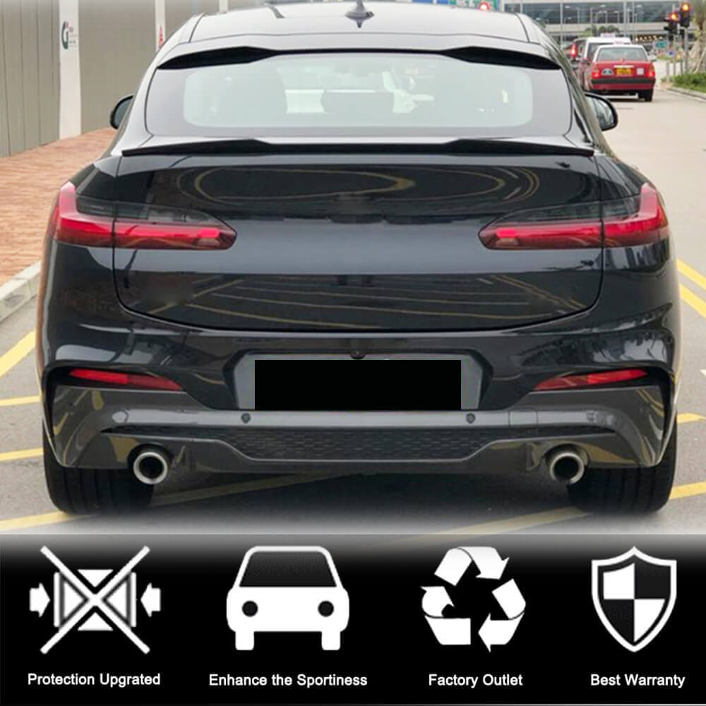 Rear Trunk Spoiler Carbon Fiber V2 for BMW X4 G02 2018- - image 3