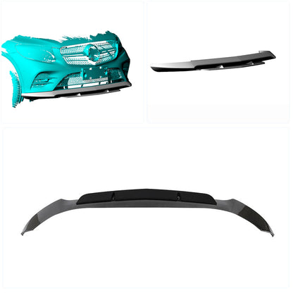 Front Bumper Lip Spoiler (for AMG-Line/GLC43 AMG, Carbon) for Mercedes GLC X253 2015-2022 - image 3