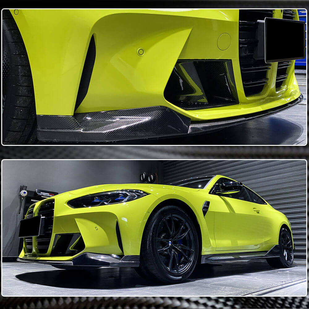 Front Bumper Lip V7 for G82/G83, Carbon for BMW 4 Series G22/23/26 2020- - image 3