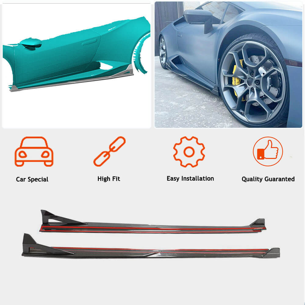 Side Skirts Carbon Fiber for Lamborghini Huracan - image 3