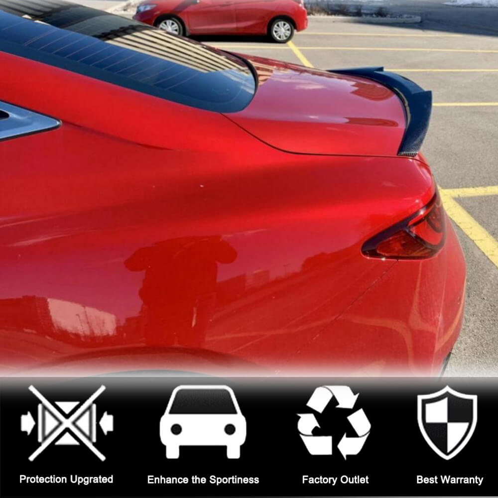 Spoiler V1 (for Q60 2016-2022, Carbon) for Infiniti Q50/Q60 2013-2024 - image 3