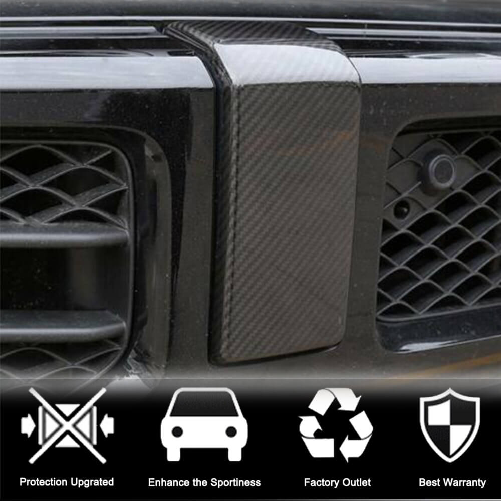 A set of linings on the front and rear bumper (for G63 AMG, Dry carbon) for Mercedes G class W463 2018-2024 - image 3