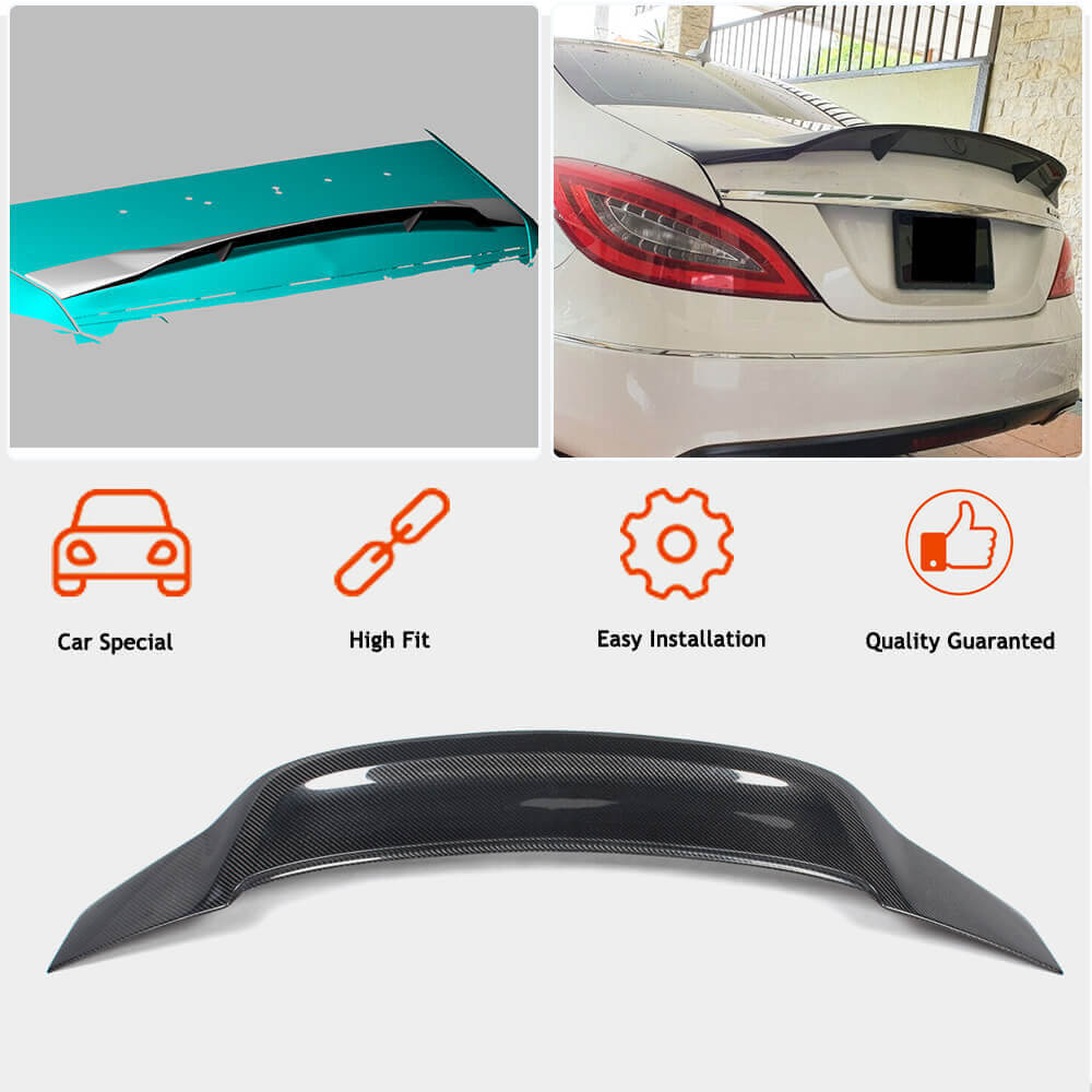 Spoiler V2 (for SD, Carbon) for Mercedes CLS C218 2011-2018 - image 3