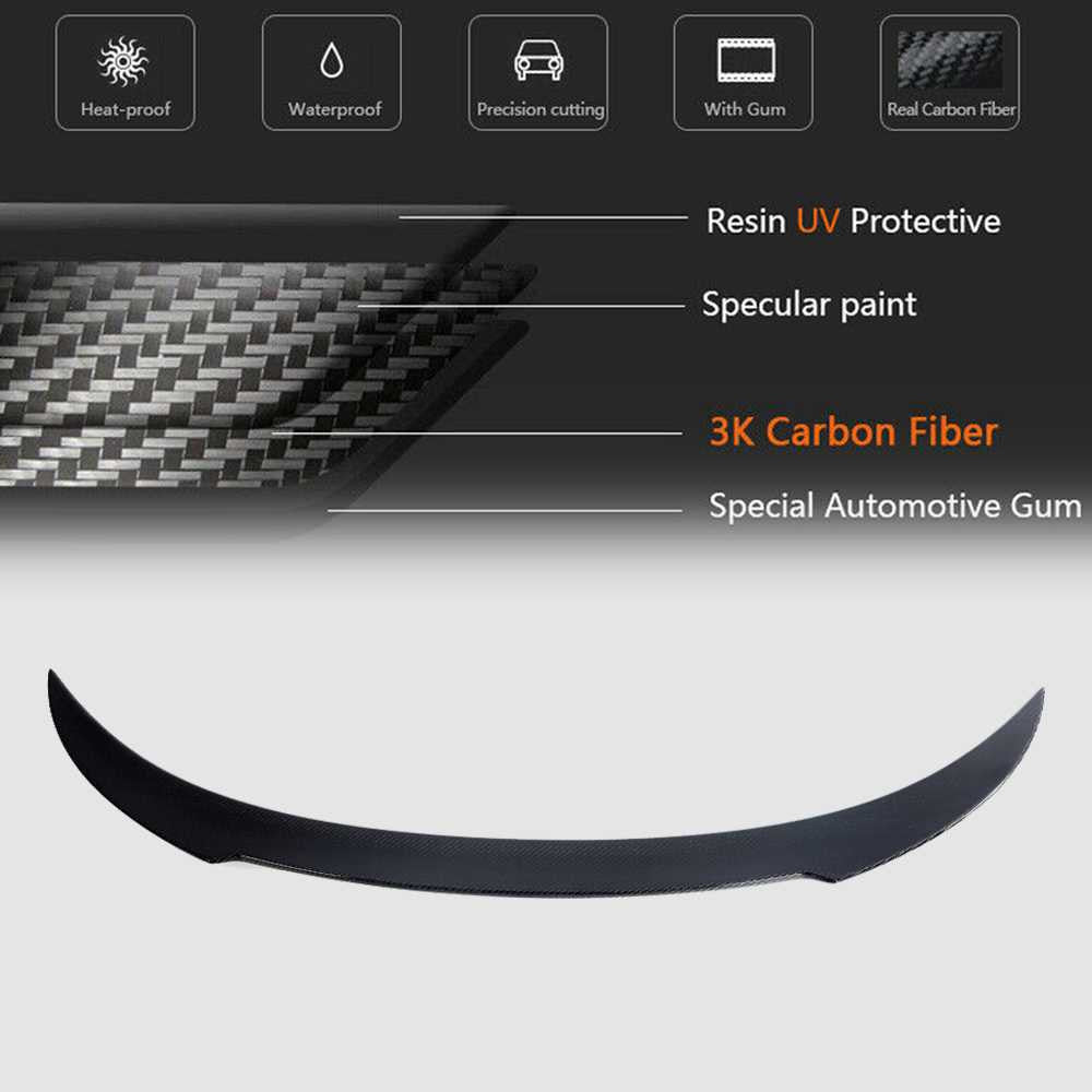 Rear Trunk Spoiler Carbon Fiber V1 (for G15) for BMW 8 series G14/G15/G16 - image 3