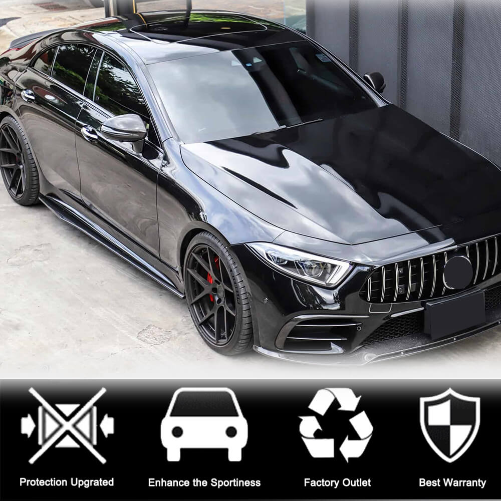 Side Skirts V1 (for AMG/AMG-Line 2018-2020, Carbon) for Mercedes CLS C257 2018- - image 3