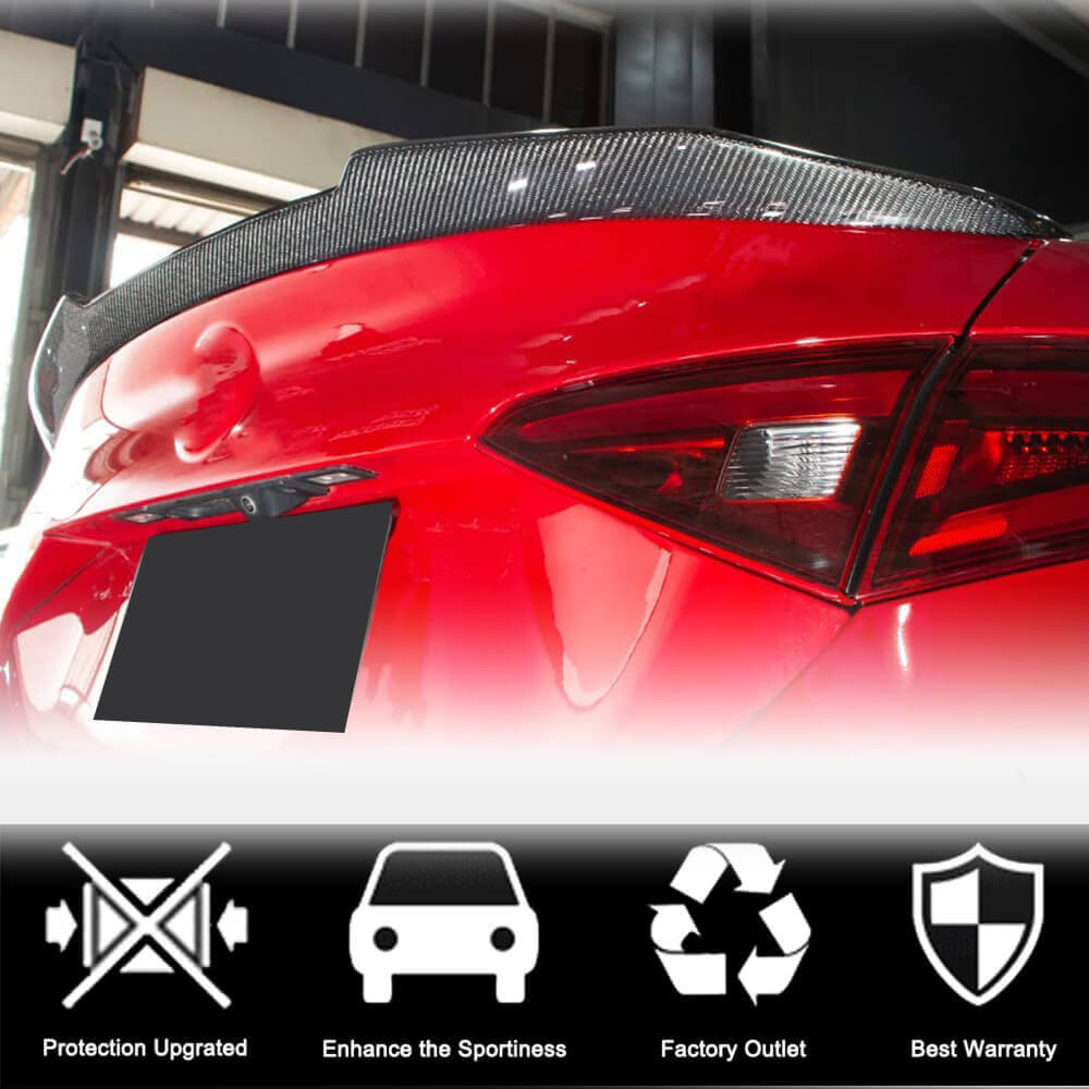 Spoiler V4 (Carbon) for Alfa Romeo Giulia 2016-2022 - image 3